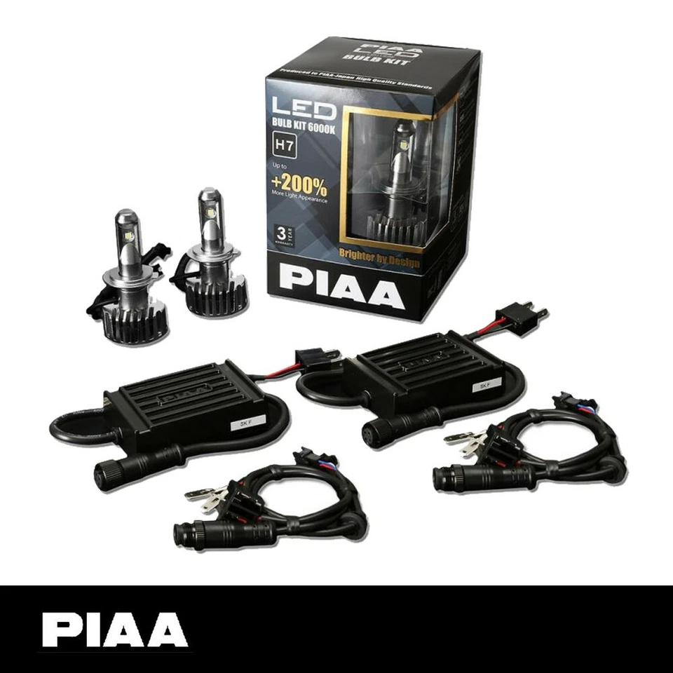 PIAA LED HIGH PERFORMANCE H7 BULBS (PAIR) WITH COOLING FANS - 3 YEAR WARRANTY - Image 2 of 2