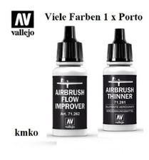 Vallejo Model Air 71.261 Thinner + 71. 262 Airbrush Fließverbesserer 17ml