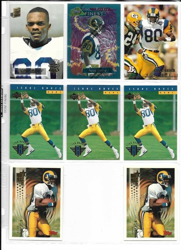 Finest Bowman 1994 + Isaac Bruce 26 Rookie RC lote RAMS - Imagen 1 de 3