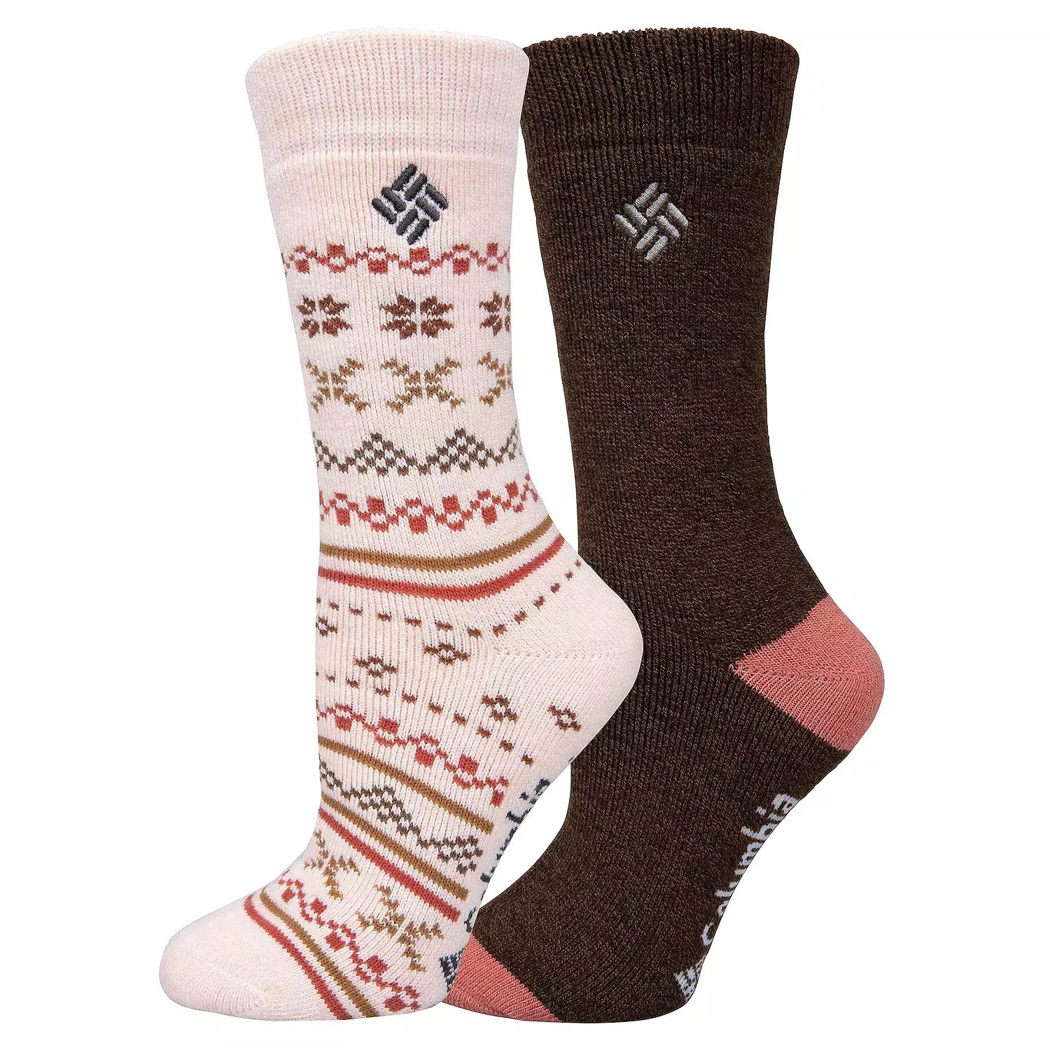 Women's Columbia 2-Pk. Fairisle Thermal Crew Socks
