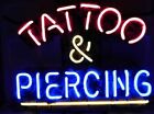 Tattoo And Piercing 20"x16" Neon Sign Light Lamp Handmade Display With Dimmer