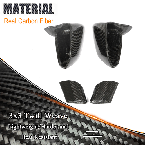 Carbon Fiber Side Mirror Cover Trim 2PCS For Lamborghini Gallardo LP550-570 E - Picture 9 of 12
