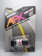 TOMY AFX Aurora Black/White Police Car  #213 Original Package 1986