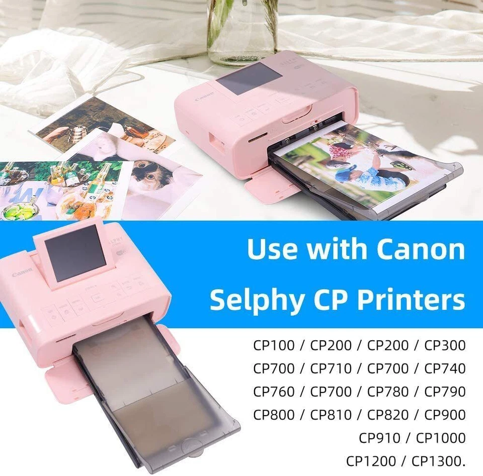 Canon Selphy CP1500 CP1300 CP1200 4x6 108 sheet Color Ink Paper Set KP-108IN lot - Image 3 of 4