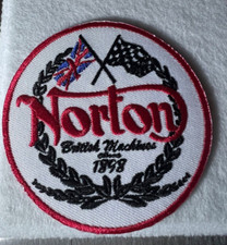 NORTON MOTORCYCLE CLOTH PATCH BADGE MOTORCYCLE EMBROIDERED BIKER BADGE