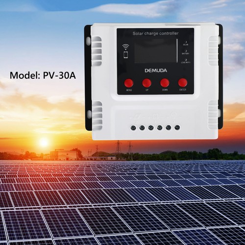 PWM 30A Solar Charge Controller LCD Regulator Fit Lifepo4 Lead Acid Gel Battery