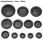 14mm - 150mm Black Rubber Grommet Firewall Hole Plug Electrical Wiring Gaskets