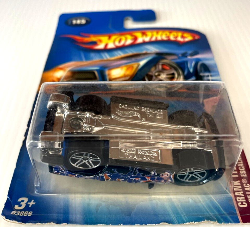 Hot Wheels PACKAGE ERROR 2005 Crank Itz Cadillac Escalade Black Chrome