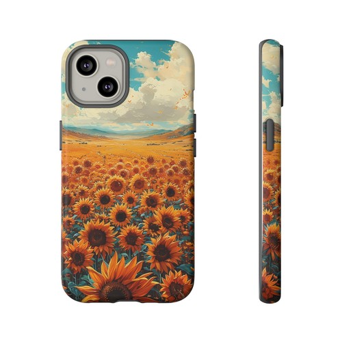 Phone Case for iPhone, Pixel, Galaxy - Sunflower Field Floral Sky Flower Cover - Picture 50 of 191