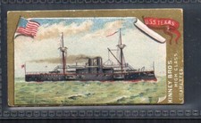 Cigarette card 1889 Catalogue value &pound;28.oo Kinney USA Naval Vessels #718