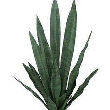 23" Snake Plant Artificial Leaves Set 21pcs Faux Sansevieria Plant LeafTall F...