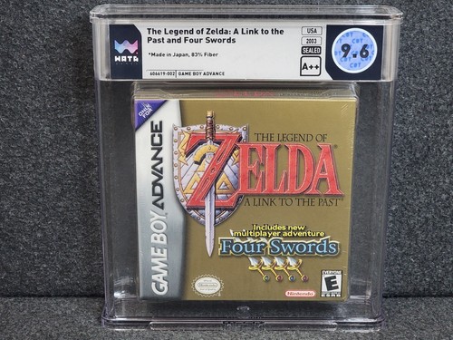 GBA Zelda Link to the Past Four Swords New 9.6 A++ WATA Sealed Game Boy Gameboy
