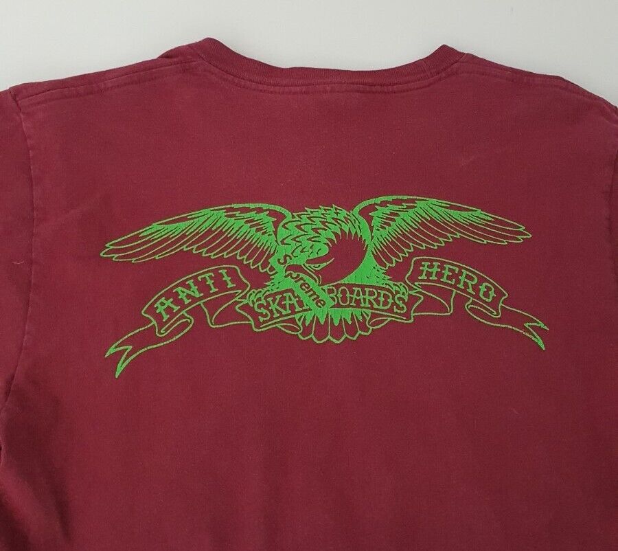 SS16 Supreme x Anti Hero Eagle pocket tee burgundy T-shirt SS16 Supreme x Anti Hero Eagle pocket tee burgundy T-shirt