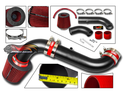 MATT BLACK Short Ram Air Intake Kit For 03-10 Dodge Dakota 3.7L V6 / 4 ...