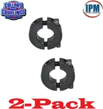 2-PACK! 10MM Double Split 2-PC Clamp Shaft Collar Steel Black Oxide CCM102S NEW!