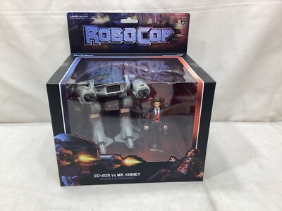 NEW Super7 ReAction Robocop ED-209 vs Mr. Kinney Figure Set Boxed