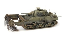 HO Artitec Minitank British Army Sherman Tank Crab A2119.387.117 Hand Painted
