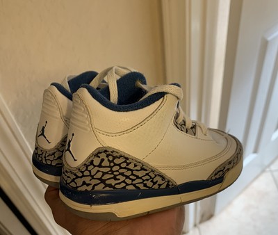 Nike air jordan 3 retro Og true blue size 7c toddler | eBay