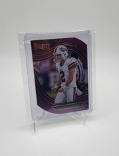 TYLER BASS 2020 Panini Select Field Level Purple Die Cut Rookie BUFFALO BILLS