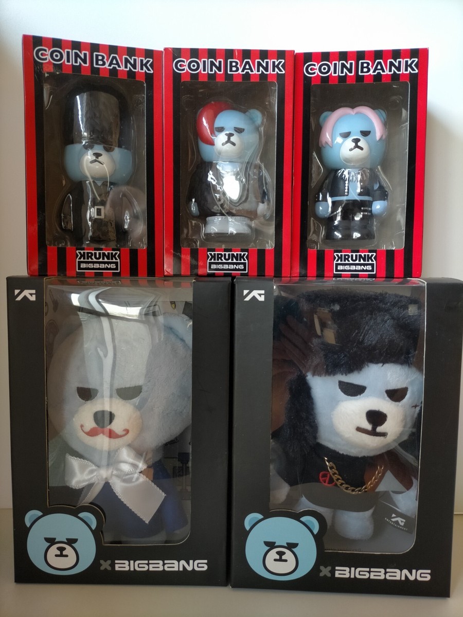 BIGBANG G-Dragon/GD & TOP Krunk Bear Plush Crooked Doom Dada