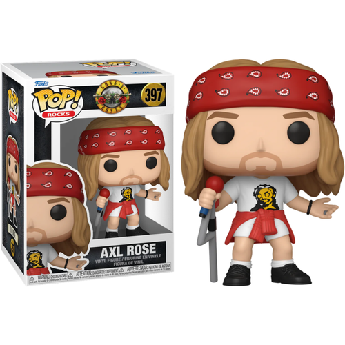 Guns N' Roses - Axl Rose (1980's) Pop! Vinyl Figure #397 + POP PROTECTOR - Picture 5 of 5
