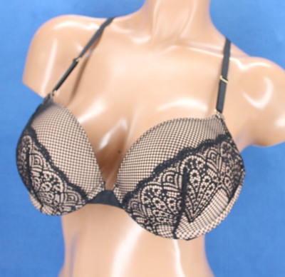 Adore Me Underwire Racerback Padded Push Up Plunge Bra NWT Size 36B #H5690