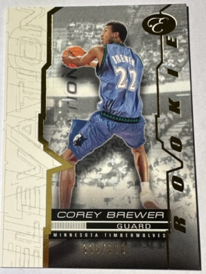 2007-08 Bowman Elevation NBA Rookie Minnesota Timberwolves Corey Brewer /999