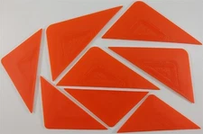 Bundle Lot 4 Each Orange Tri-Edge and Tri-Edge X Window Film Tint Install Tools