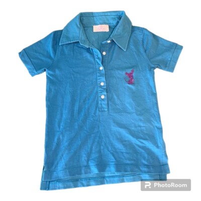 VTG Y2k Paris Hilton Official Clothing Line Polo Size XS Blue Barbiecore RARE