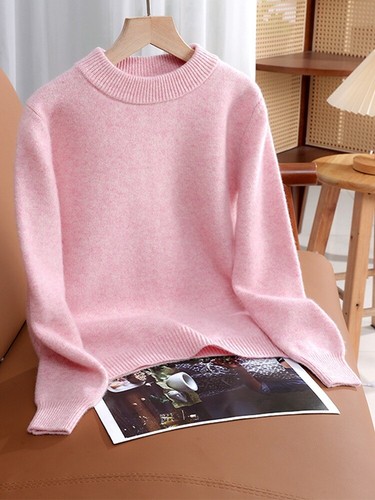 Kids Girls Boys Children's Sweaters 100% Wool Long Sleeve Pullover Winter Spring - Picture 13 of 40