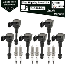 6Pcs Ignition Coil and Spark Plug For Nissan Maxima Quest 350Z Altima 3.5L V6