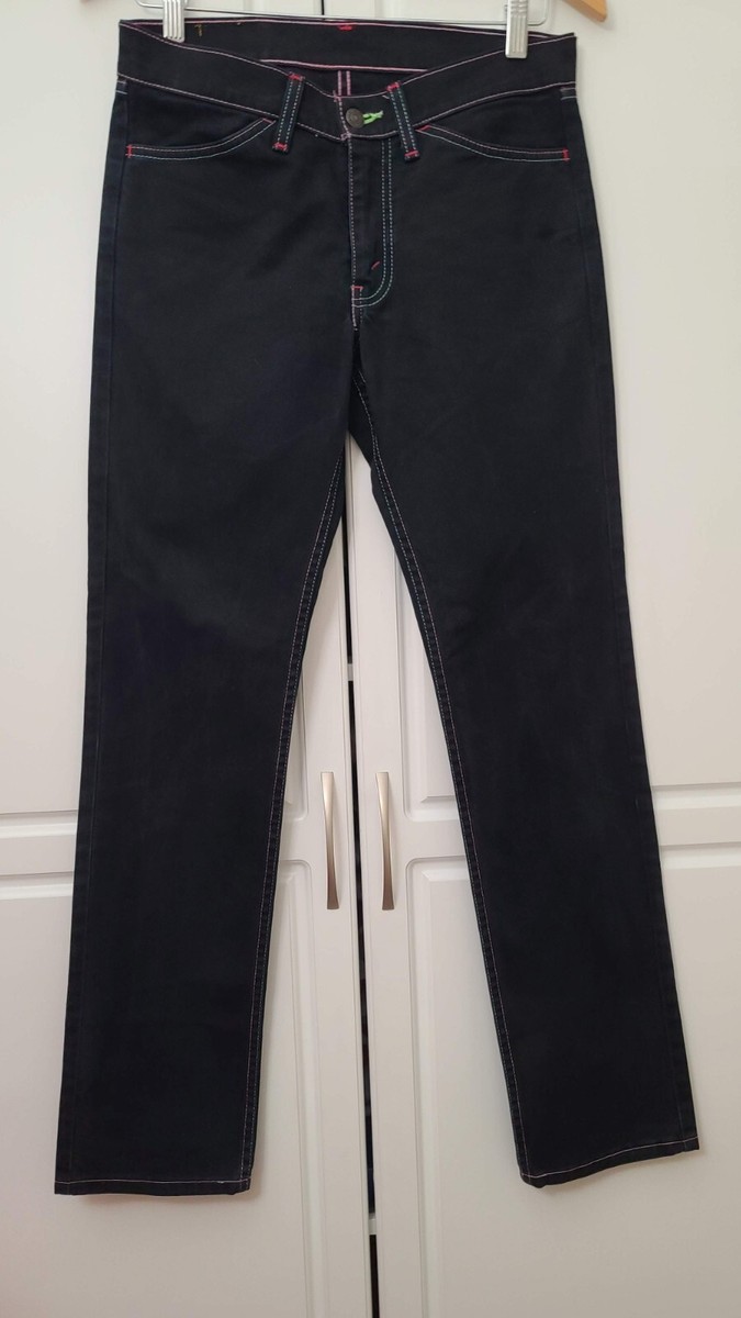 Levis 519-35 Jeans 29 x 32 Japan Made Straight Black Denim | eBay
