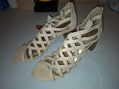 Dexflex Comfort Wedge Heel Open Toe Open Weave Womens Size