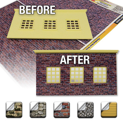 Modeling Skinz Cedar Roof Shingles Vinyl Decals For HO Scale Train Layouts & Scenery