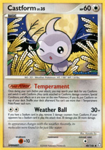Castform - 48/146 - Uncommon NM, English Pokemon Legends Awakened