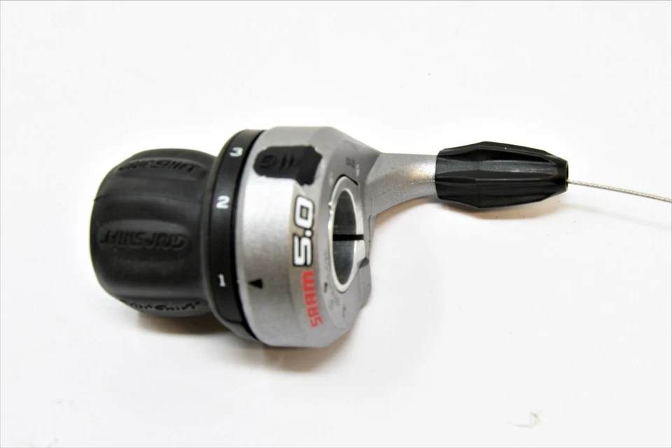 SRAM 5.0 GRIPSHIFT 3 SPEED LEFT SIDE GRIPSHIFT BICYCLE SHIFTER + INNER WIRE SILV - Image 1 of 1