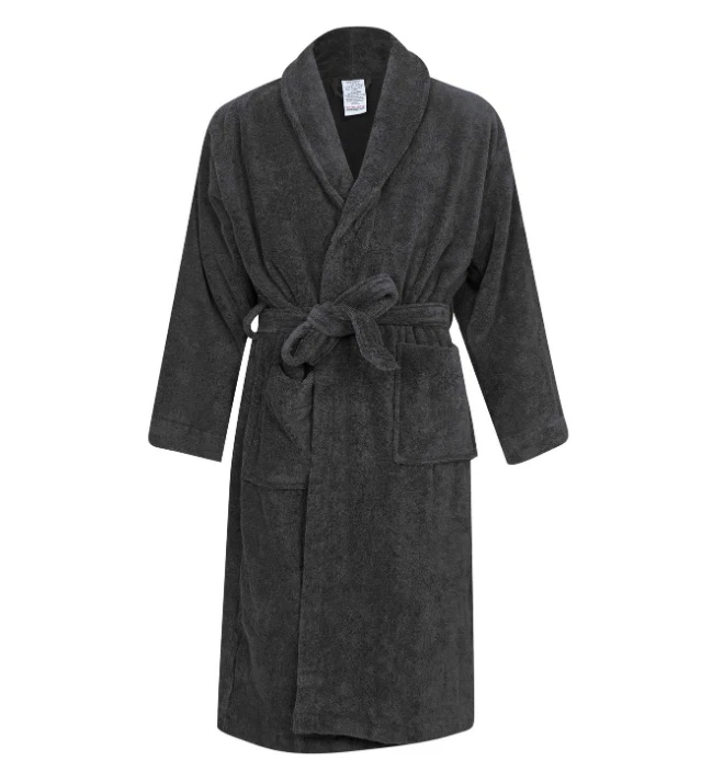 Linea Luxury Hotel Collection Bath Robe Grey Mens Size Small #REF6 | eBay