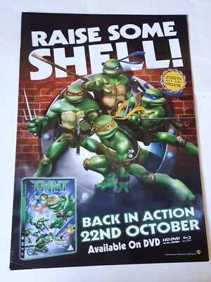 TMNT 2007 TEENAGE MUTANT NINJA TURTLES ORIGINAL POSTER Video Shop