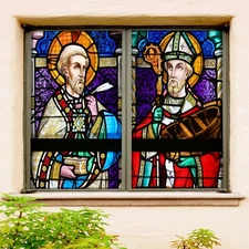 3D Gorgeous O659 Window Film Print Sticker Cling Stained Glass UV Block Am