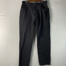 Vintage Levi  s 545 Jeans Men  s 34/32 Black Loose Fit Brown Tab