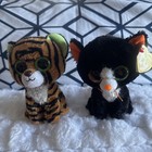 Ty Beanie Boos STRIPES TIGER 9” Plush Stuffed Animal Toy and FRIGHT KITTY CAT — photo 1
