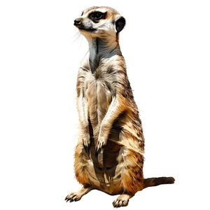 Meerkat Self Adhesive Vinyl Sticker