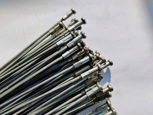 Lot Of 36 Stainless Steel 243mm Silver Bike Spokes 7.0g Each With Nipples