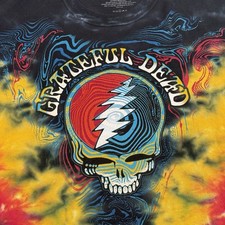 Liquid Blue Grateful Dead SYF Ripple Steal Your Face Tie Dye Shirt Men XL GARCIA
