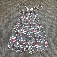 American Flag Camo Short Overalls 3XL Women s Unbranded Patriotic 4th Of July
