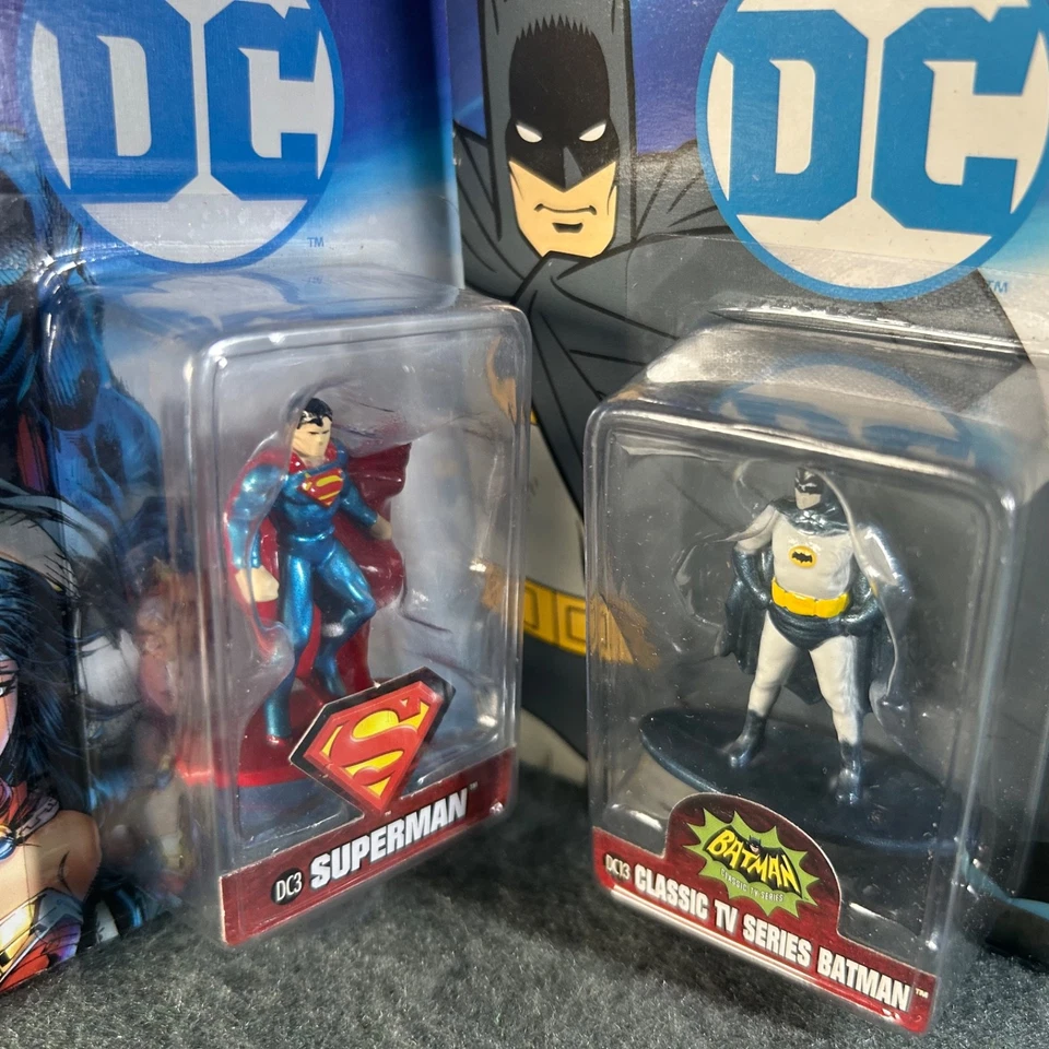Nano Metalfigs DC Superman & Batman Classic TV Series Diecast Figure Lot Jada - Image 2 of 4