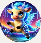 Hayleybug 1 oz Dream Runner Calf silver Round w/ COA mintage 15