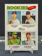 2026 Topps Heritage Rookie Pitchers Short Print SP Rock Seymour Alvarado Rangel