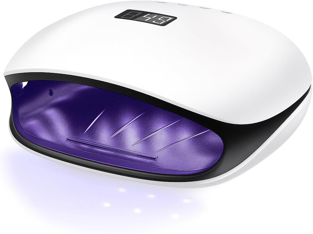 Lampada UV LED per Unghie 48W Con Sensore Infrarossi, 4 Timer (10S/30S/60S/99S),