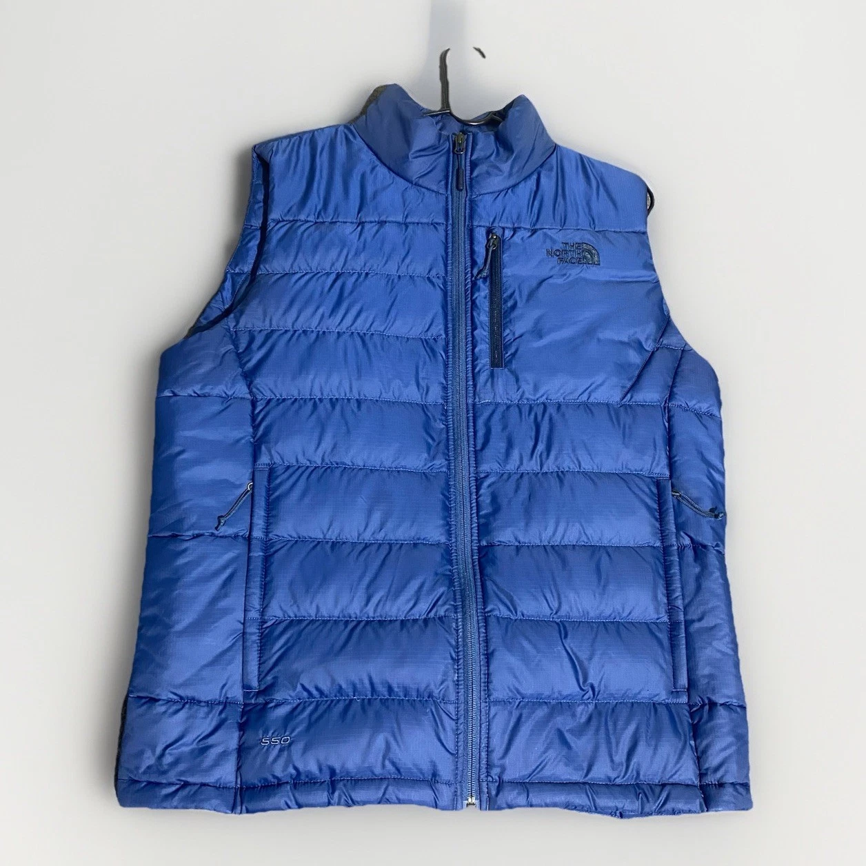 The North Face 550 Puffer Jacket Vest Men’s Size Medium Blue
